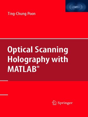 cover image of Optical Scanning Holography with MATLAB